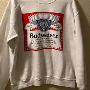 Brew city Budweiser crew neck size Medium